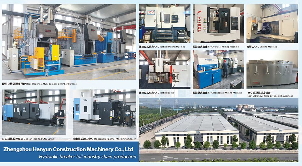 Zhengzhou Hanyun hydraulic breaker production equipment